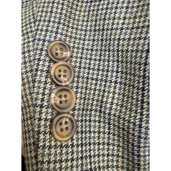 Vintage Lauren Ralph Lauren Men's Houndstooth Blazer Sport Coat Size 46L - Picture 7 of 10